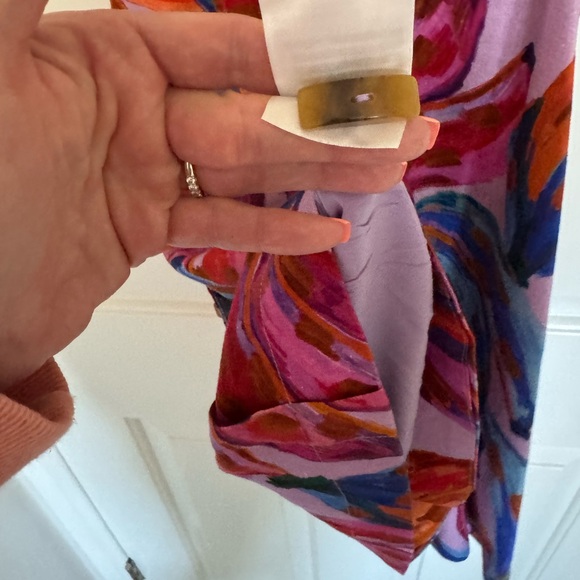 Farm Rio Cross Front Colorful Women's Dress Size Small - Picture 13 of 14